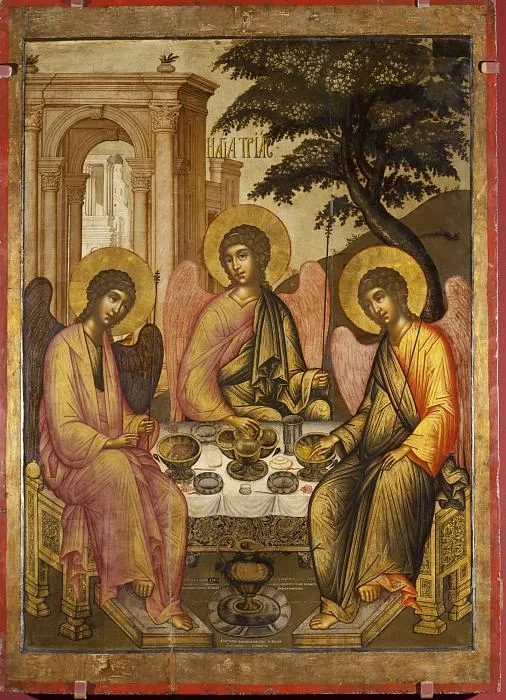 Icon. The Old Testament Trinity